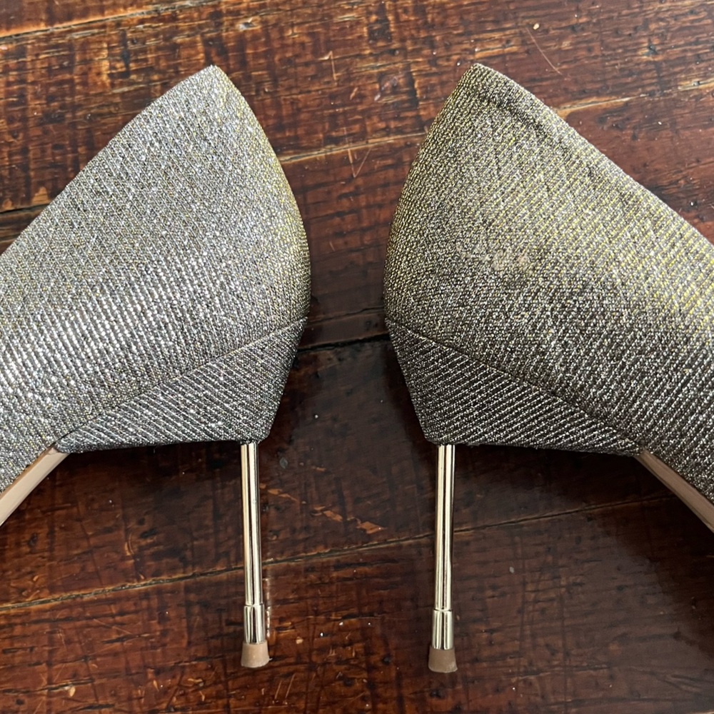 Kurt Geiger Glittery Gold/Silver Iridescent Women's Heels - Picture 7 of 10